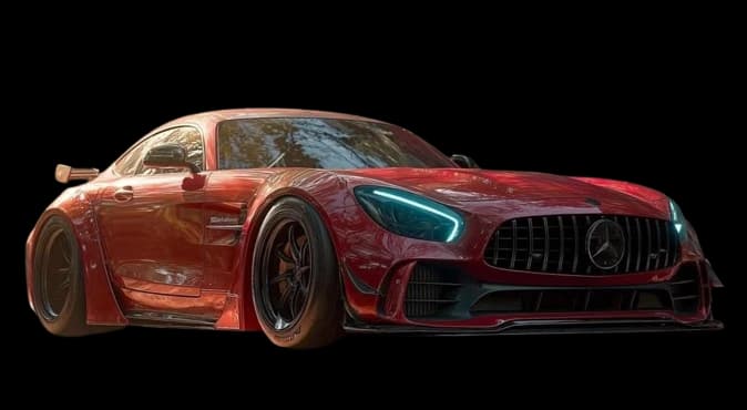 Car with background removed